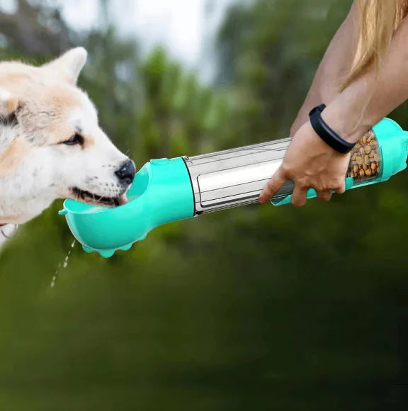 3-in-1 Portable Dog Water Bottle and Food Dispenser - PetHugZ