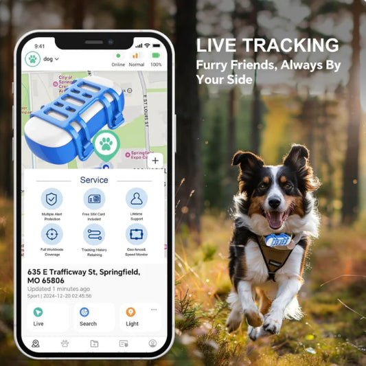Waterproof Pet GPS Tracker with Real-Time Positioning - PetHugZ
