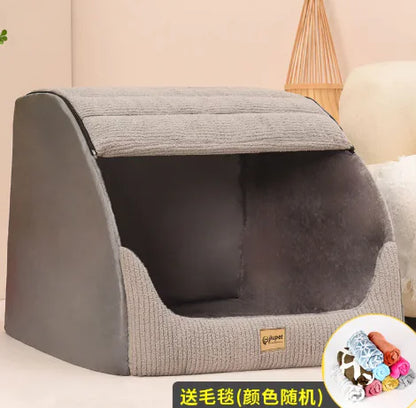 Warm Medium Large Removable And Washable Pet Bed - PetHugZ