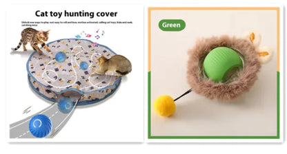 PurrPlay Self-Rolling Cat Toy Ball - PetHugZ