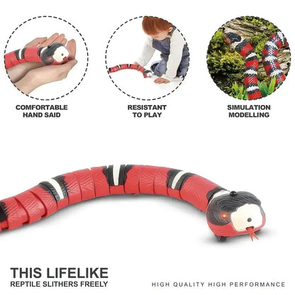 USB Charging Interactive Snake Toy for Cats - Endless Fun - PetHugZ