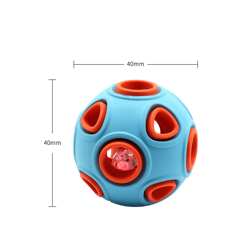 Glow-in-the-Dark Dog Toy Ball for Chewing (Medium/Large) - PetHugZ
