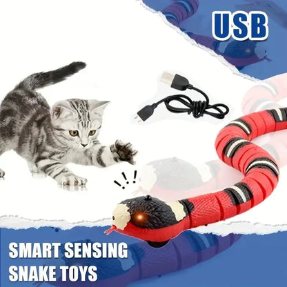 USB Charging Interactive Snake Toy for Cats - Endless Fun - PetHugZ