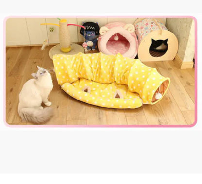Cat Tunnel, Cat Bed, Cat Mat, Cat Sleeping Bag - PetHugZ