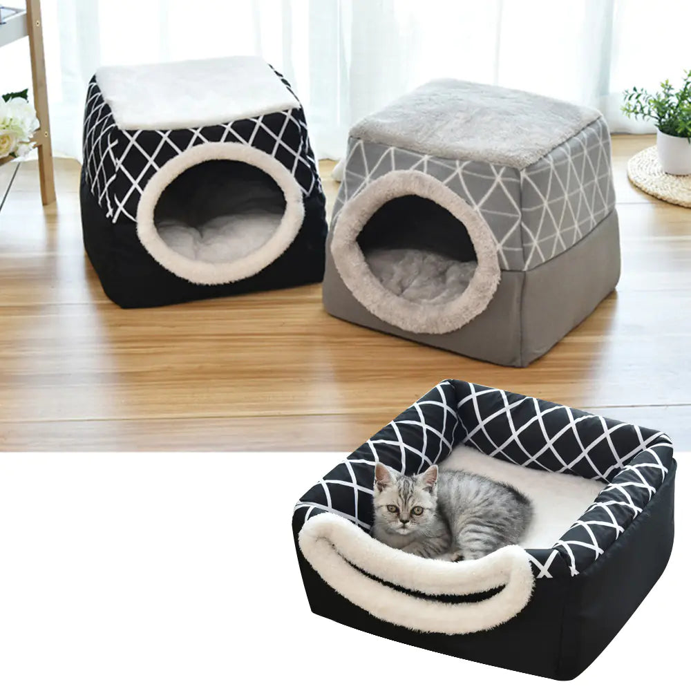 Pet Dog and Cat Bed Villa - Dual Use Space Capsule - PetHugZ