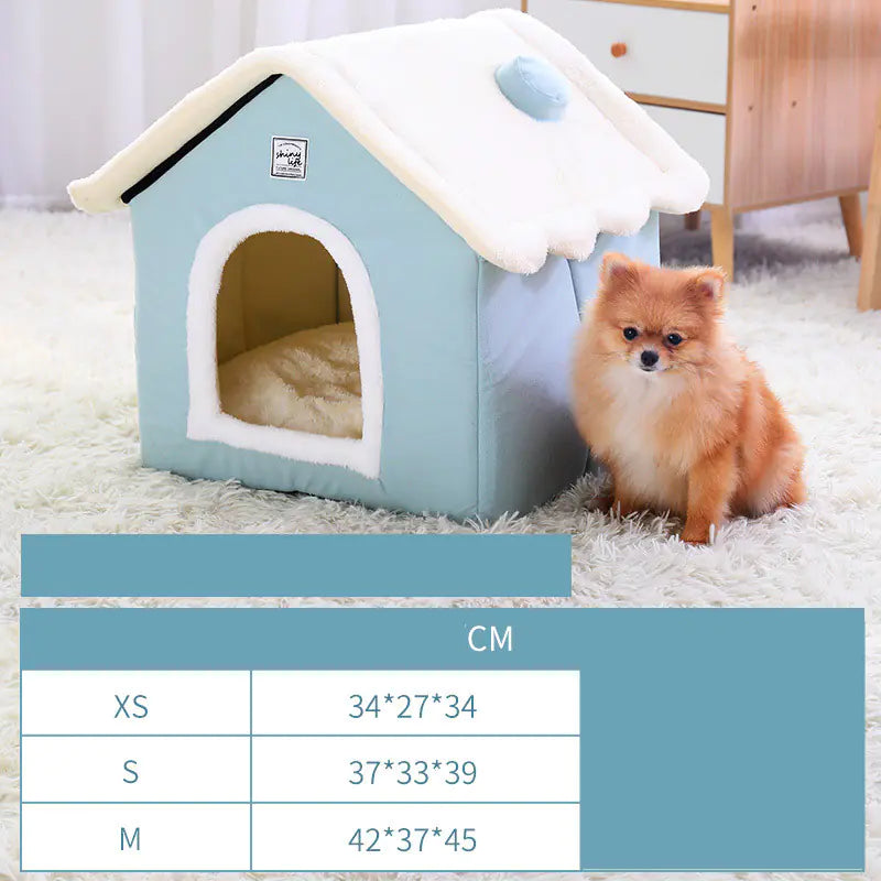 Warm Closed Dog Kennel House for Pets - PetHugZ