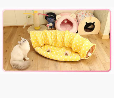 Cat Tunnel, Cat Bed, Cat Mat, Cat Sleeping Bag - PetHugZ