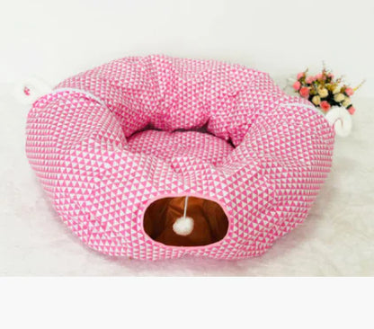 Cat Tunnel, Cat Bed, Cat Mat, Cat Sleeping Bag - PetHugZ