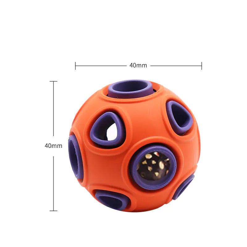 Glow-in-the-Dark Dog Toy Ball for Chewing (Medium/Large) - PetHugZ