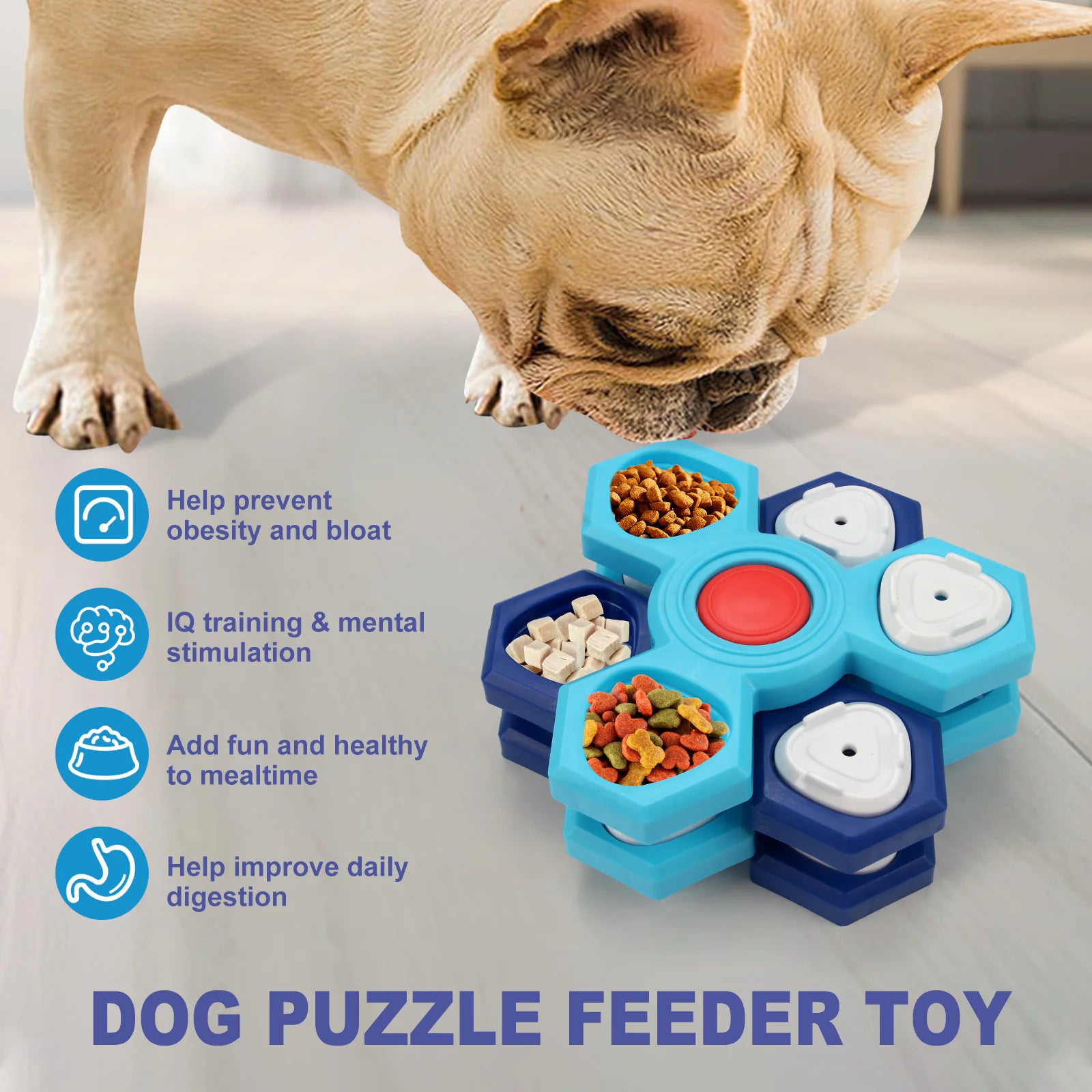 Interactive Dog Treat Puzzle Toy - PetHugZ